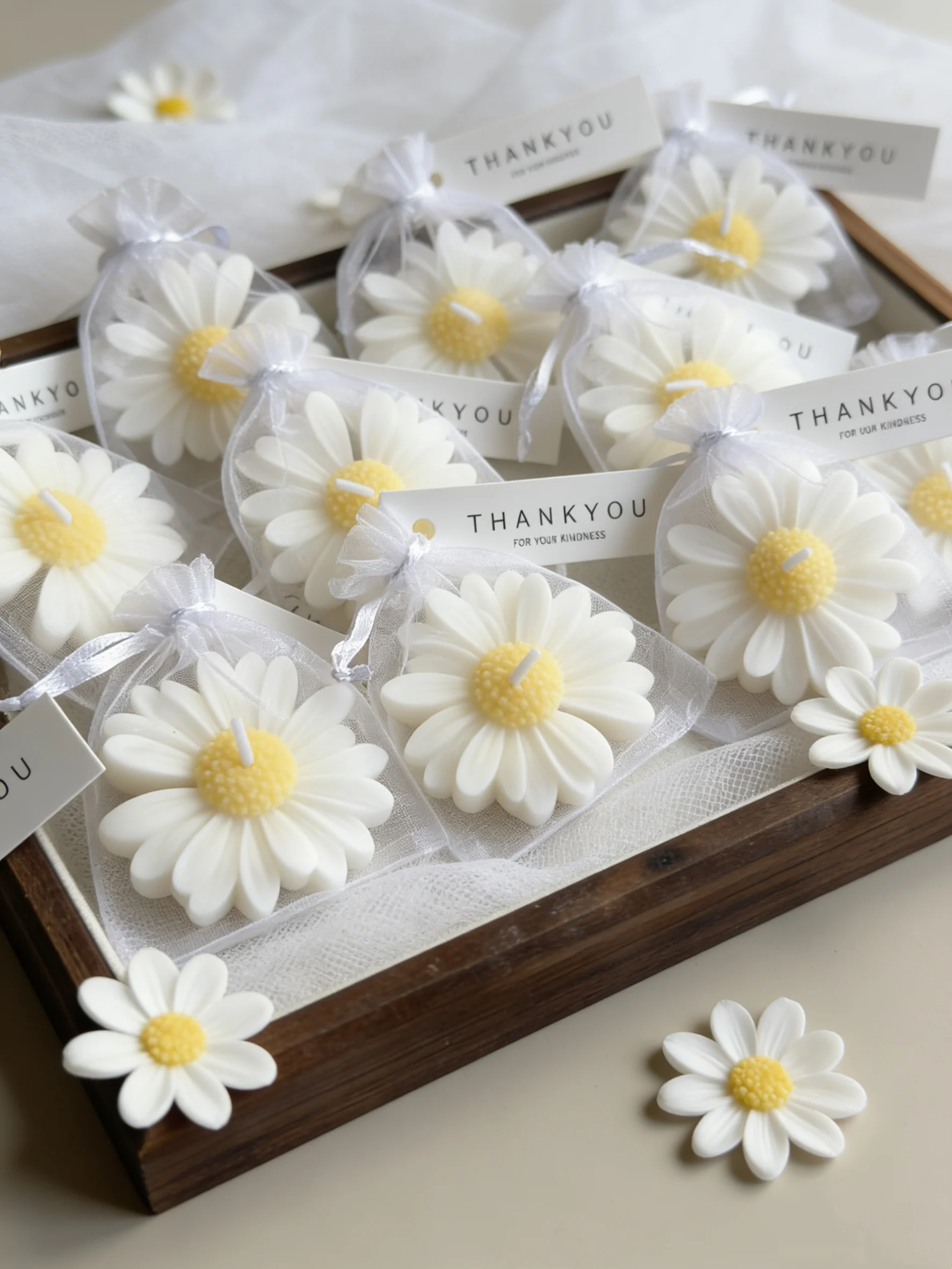Home Fragrance Set Gift - yes1pc/5pcs/10pcs Daisy Shaped Candles Set -