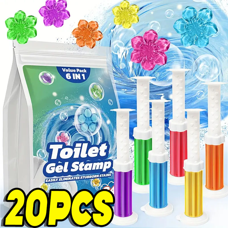 1/20pcs Flower Toilet Cleaner  - Gel Air Freshener review and price