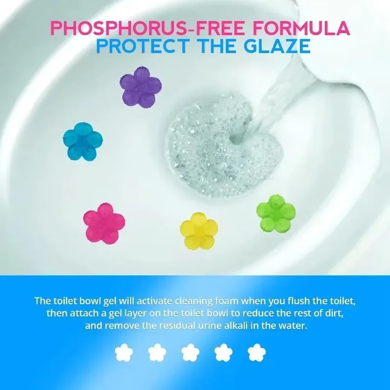 1/20pcs Flower Toilet Cleaner  - Gel Air Freshener review and price