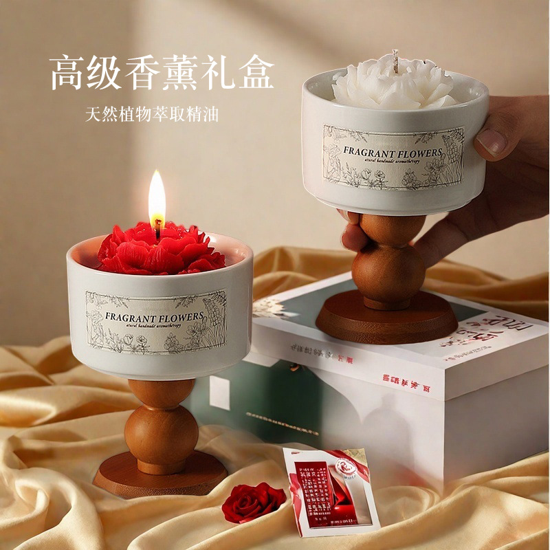 High-end Camellia Scented Cand - Home Fragrance Set Gift review and price